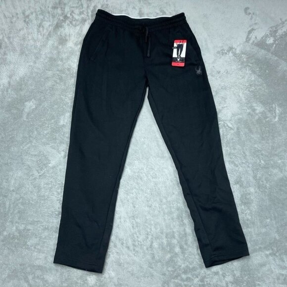 Spyder Active Black Jogger Pants Men’s Elastic Waist Size M a0407 - Picture 1 of 10